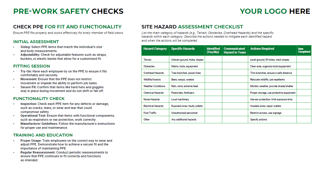 Landscaping Safety Checklist Template (+Free PDF Download) > Screenshot 2 Image