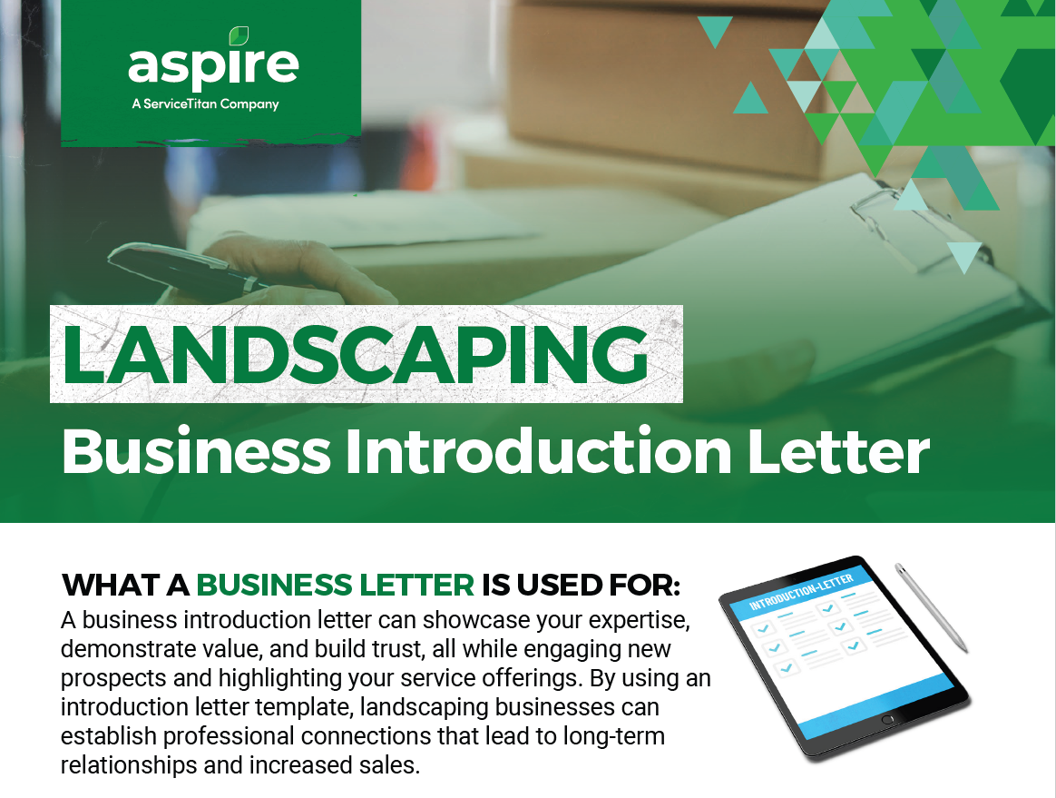 Landscaping Business Introduction Letter (+Free PDF Download) > Screenshot 1 (Image)