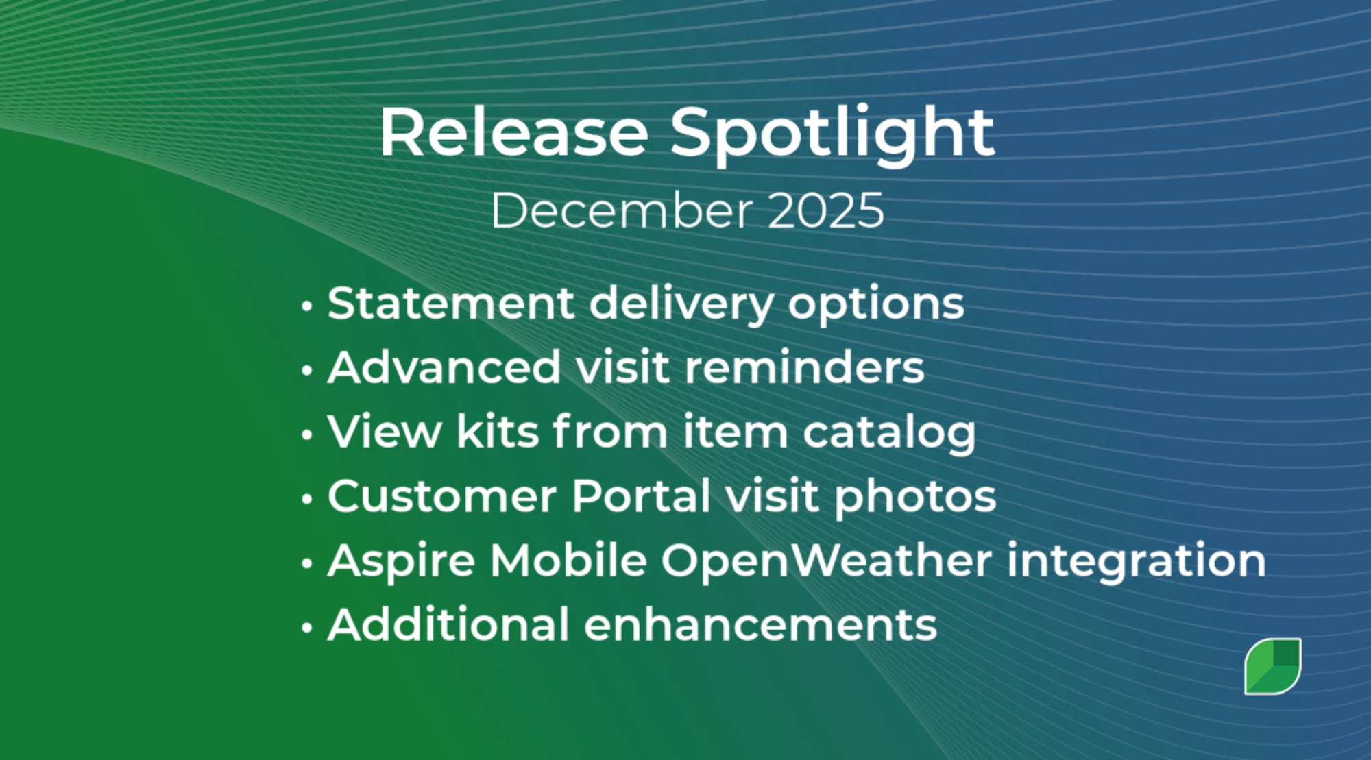 Smarter Workflows & Stronger Connections: Available Now in Aspire's White Pine Release