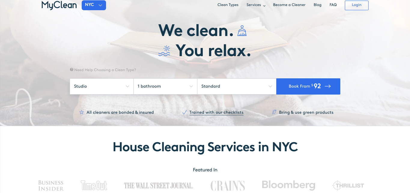 10 Great Cleaning Business Website Examples Image 1
