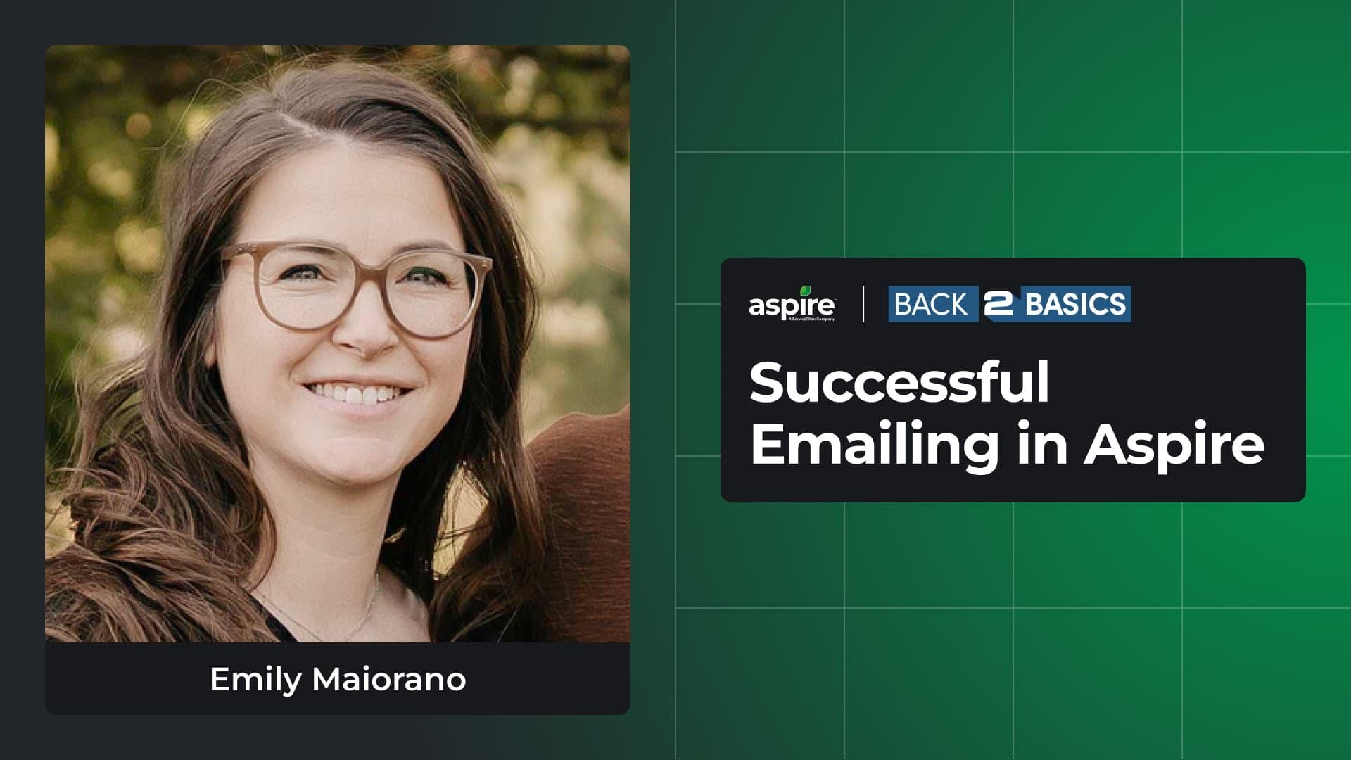 Successful Emailing in Aspire